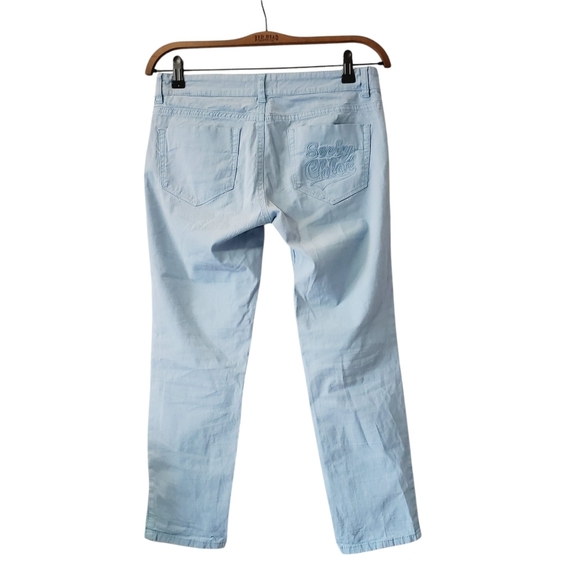 See By Chloe Light Blue Ankle & Cropped Jeans - Picture 3 of 5